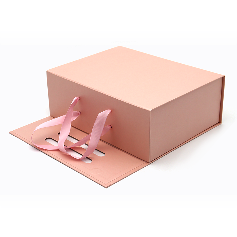 カスタムロゴプリント折りたたみ紙フラットパックの化粧品ギフト包装ピンクの磁気ボックスの包装ピンクの磁気ボックス
