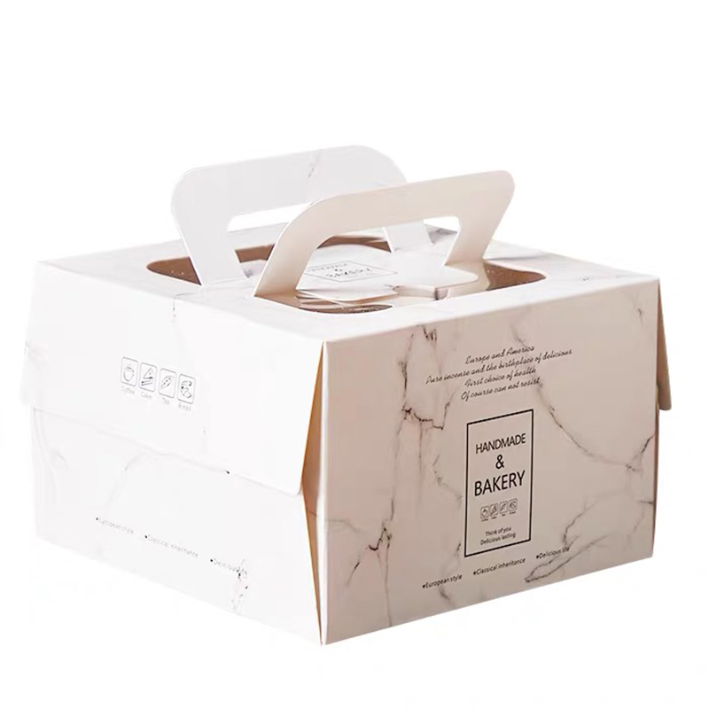 カスタム誕生日ケーキボックス折りたたみ焼き食品包装箱